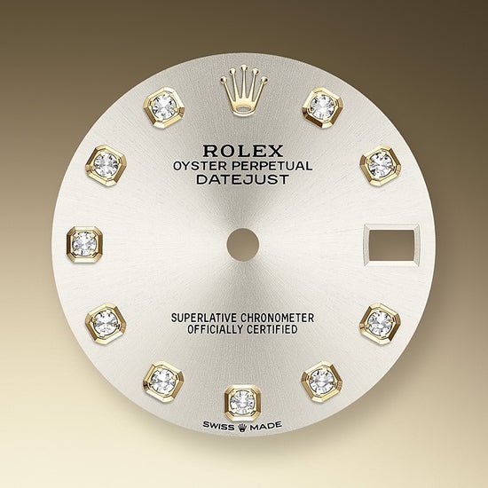 Rolex Replica Watch Datejust 31, Oystersteel, 18kt Yellow Gold and diamonds, 278383RBR-0020