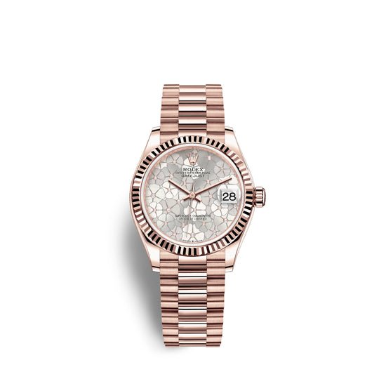 Rolex Replica Watch Datejust 31mm, 18k Everose Gold and Diamonds, 278275-0045