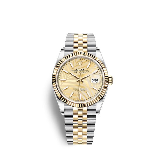 Rolex Replica Watch Datejust 36, 18k Yellow Gold and Stainless Steel, 36mm, 126233-0037