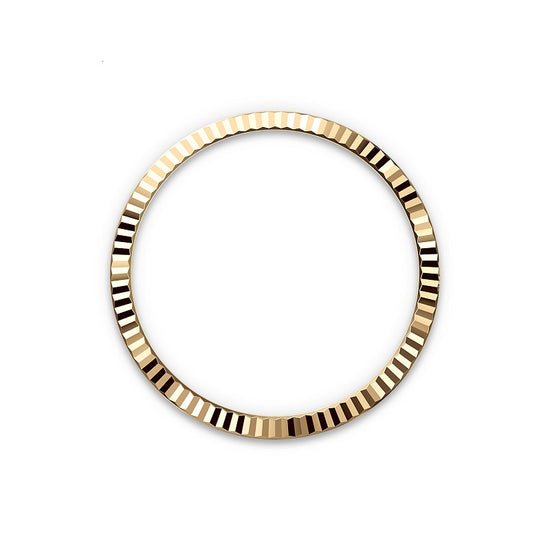 Rolex Replica Watch Datejust 36, Oystersteel and 18k Yellow Gold, Intense White Roman dial, Fluted Oyster, 126233-0048