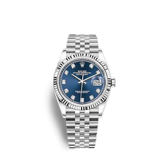 Rolex Replica Watch Datejust 36 Oystersteel and white gold 126234-0037
