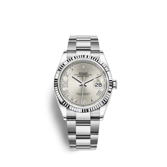Rolex Replica Watch Datejust 36, Stainless Steel and 18k White Gold, 36mm, 126234-0030