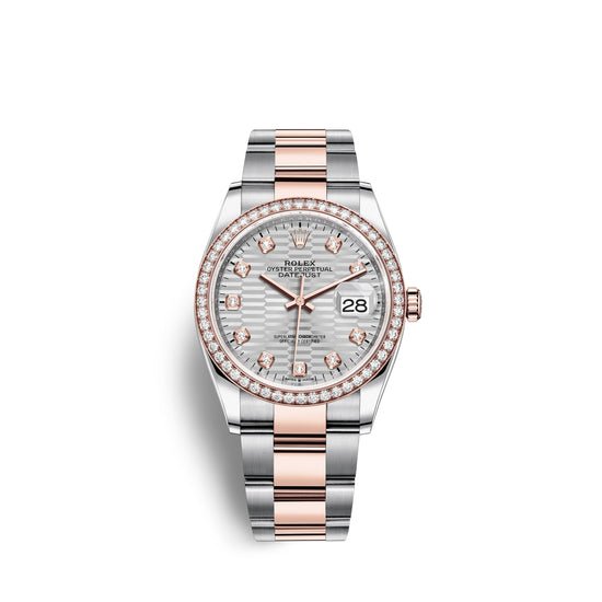 Rolex Replica Watch Datejust 36mm, Oystersteel and 18k Everose Gold, 126281rbr-0028