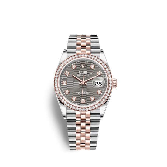 Rolex Replica Watch Datejust 36mm, Oystersteel and 18k Everose Gold, 126281rbr-0029