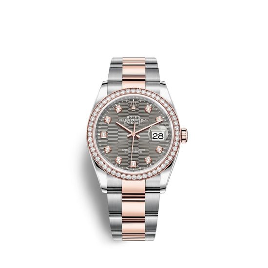 Rolex Replica Watch Datejust 36mm, Oystersteel and 18k Everose Gold, 126281rbr-0030