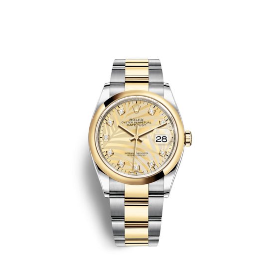 Rolex Replica Watch Datejust 36mm, Oystersteel and 18k Yellow Gold, 126203-0044