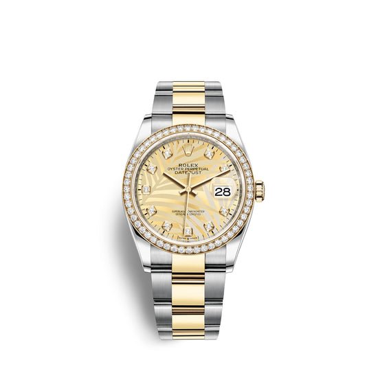 Rolex Replica Watch Datejust 36mm, Oystersteel and 18k Yellow Gold, 126283rbr-0030