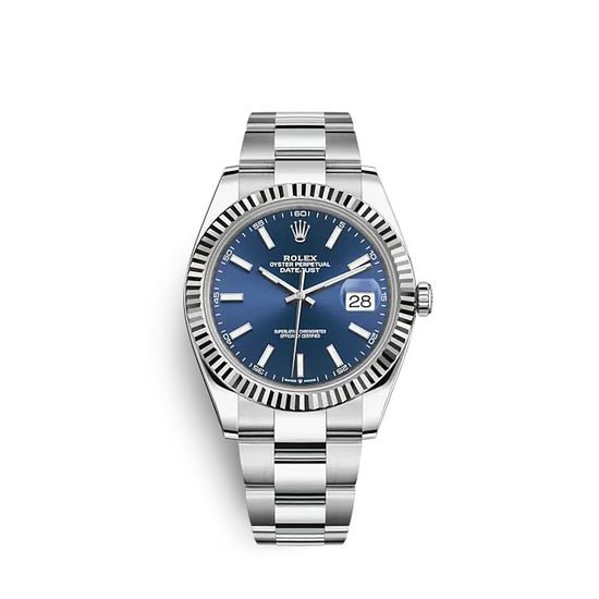 Rolex Replica Watch Datejust 41 Oystersteel and white gold 126334-0001