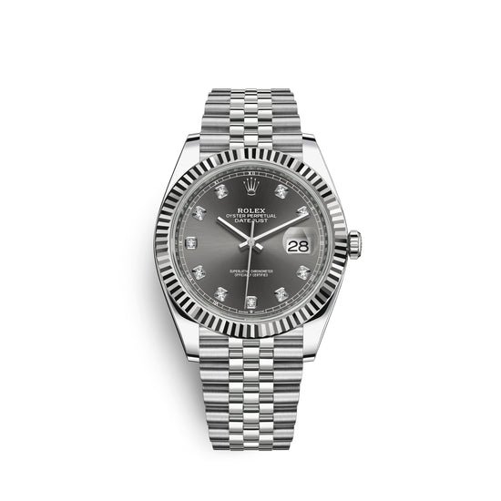 Rolex Replica Watch Datejust 41, Stainless Steel and 18k White Gold, 41mm, 126334-0006