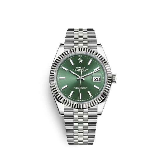 Rolex Replica Watch Datejust 41mm, Oystersteel and 18k White Gold, 126334-0028