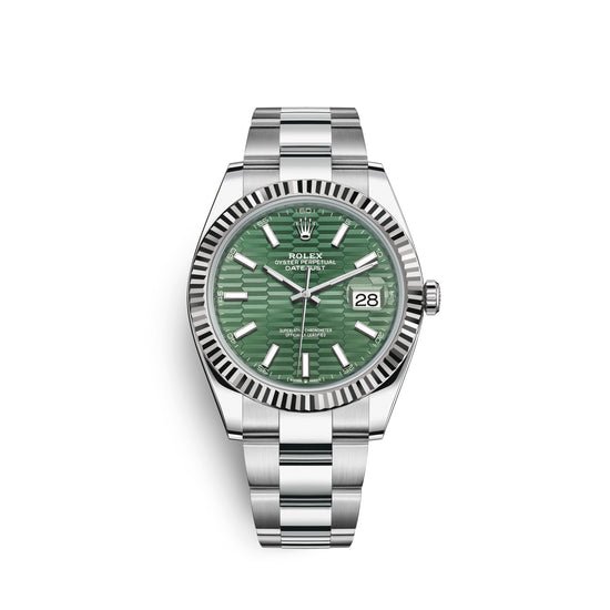 Rolex Replica Watch Datejust 41mm, Oystersteel and 18k White Gold, 126334-0029