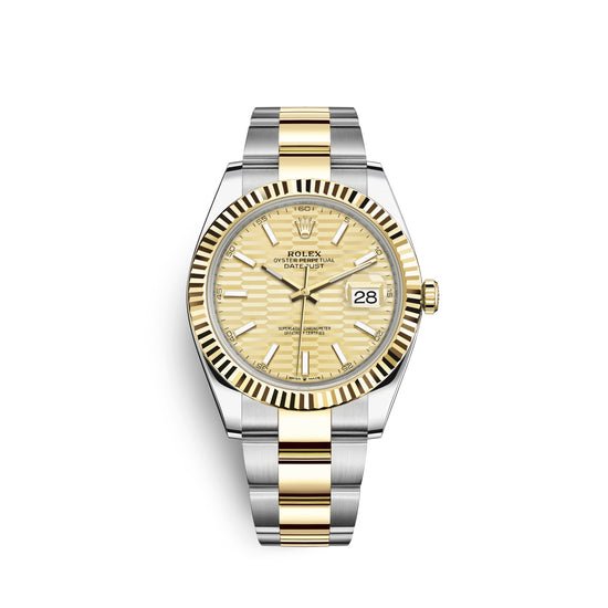 Rolex Replica Watch Datejust 41mm, Oystersteel and 18k Yellow Gold, 126333-0021