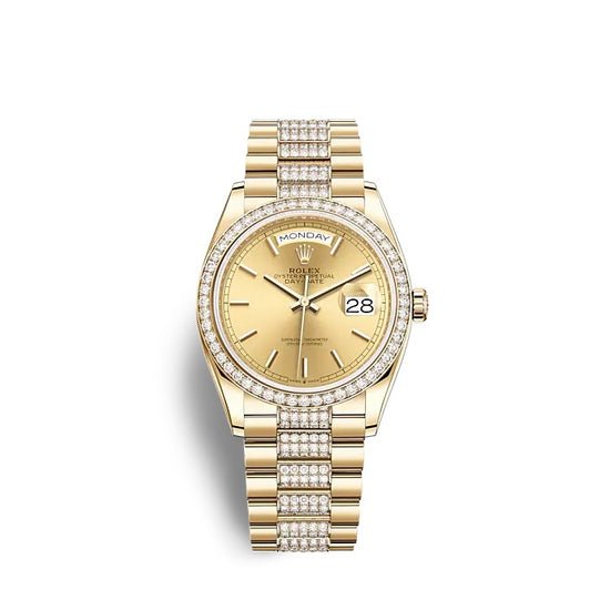 Rolex Replica Watch Day-Date 36 Yellow gold 128348RBR-0027