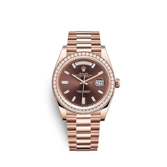 Rolex Replica Watch Day-Date 40 Everose gold 228345RBR-0006