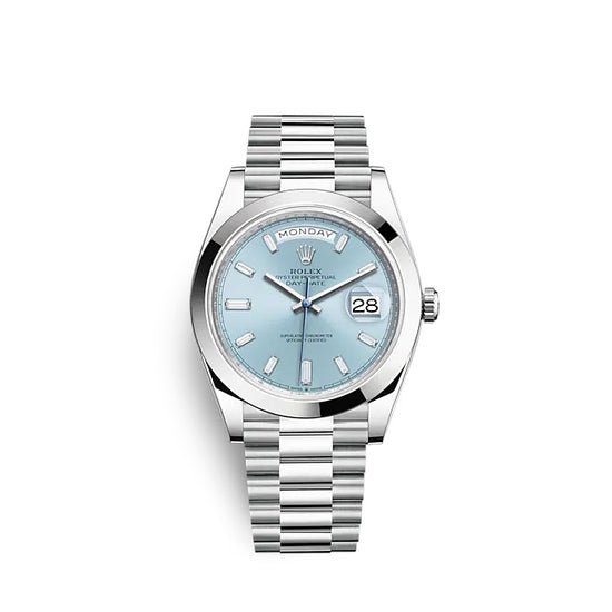 Rolex Replica Watch Day-Date 40 Platinum 228206-0002