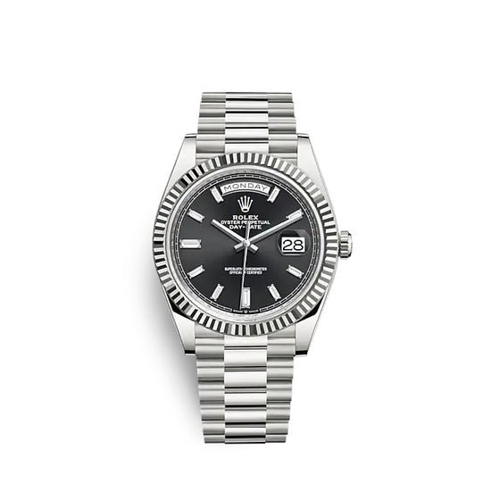 Rolex Replica Watch Day-Date 40 White gold 228239-0005