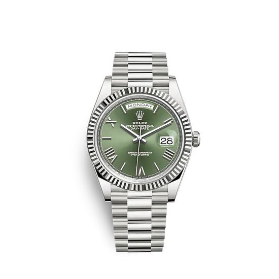 Rolex Replica Watch Day-Date 40 White gold 228239-0033