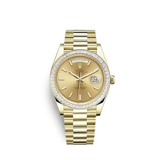 Rolex Replica Watch Day-Date 40 Yellow gold 228398TBR-0007
