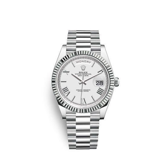 Rolex Replica Watch Day-Date, 40mm, Platinum, 228236-0010