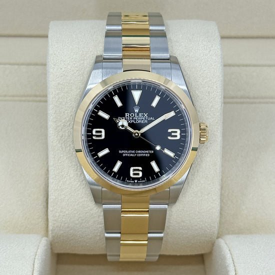Rolex Replica Watch Explorer 36mm, Stainless Steel and 18k Yellow Gold, 124273