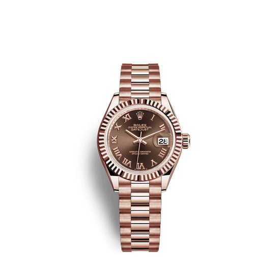 Rolex Replica Watch Lady-Datejust 28, 18k Everose Gold, 279175-0014