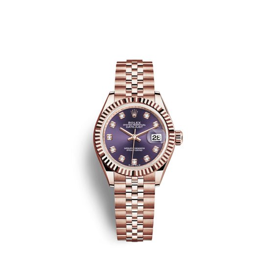 Rolex Replica Watch Lady-Datejust 28, 18k Everose Gold, 279175-0020
