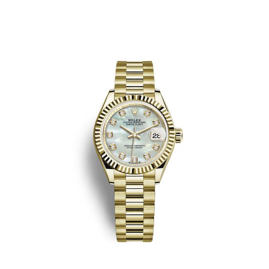 Rolex Replica Watch Lady-Datejust 28, 18k Yellow Gold, 279178-0025