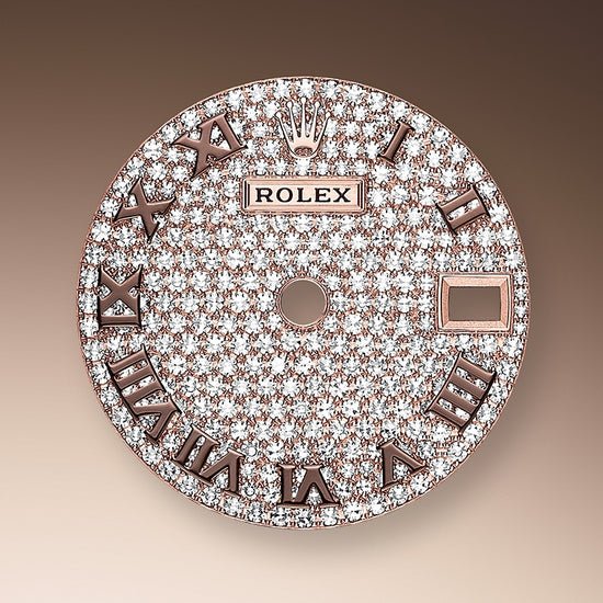 Rolex Replica Watch Lady-Datejust 28, 18kt Everose Gold and diamonds, 279135RBR-0022