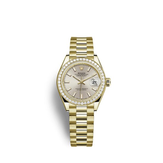 Rolex Replica Watch Lady-Datejust 28, 18kt Yellow Gold and diamonds, 279138RBR-0005