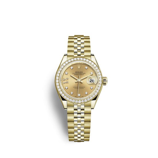 Rolex Replica Watch Lady-Datejust 28, 18kt Yellow Gold and diamonds, 279138RBR-0007