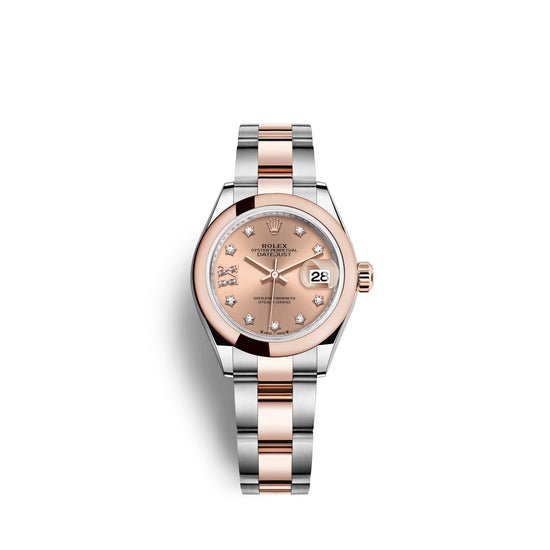 Rolex Replica Watch Lady-Datejust 28, Oystersteel and 18k Everose Gold, 279161-0028