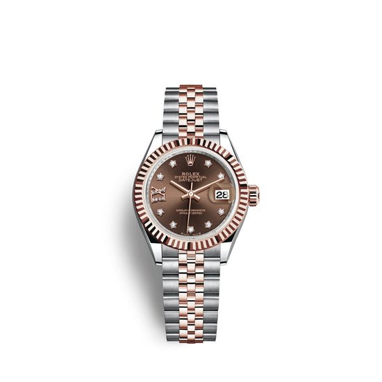 Rolex Replica Watch Lady-Datejust 28, Oystersteel and 18k Everose Gold, 279171-0003