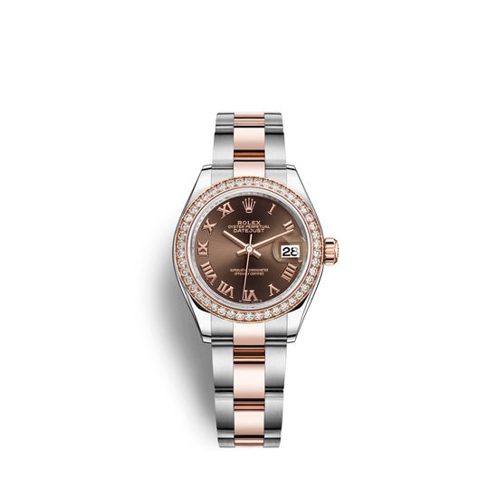 Rolex Replica Watch Lady-Datejust 28, Oystersteel and 18k Everose Gold, 279381RBR-0010
