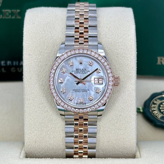 Rolex Replica Watch Lady-Datejust 28, Oystersteel and 18k Everose Gold, 279381RBR-0013
