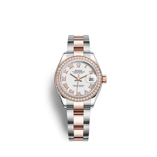 Rolex Replica Watch Lady-Datejust 28, Oystersteel and 18k Everose Gold, 279381RBR-0022