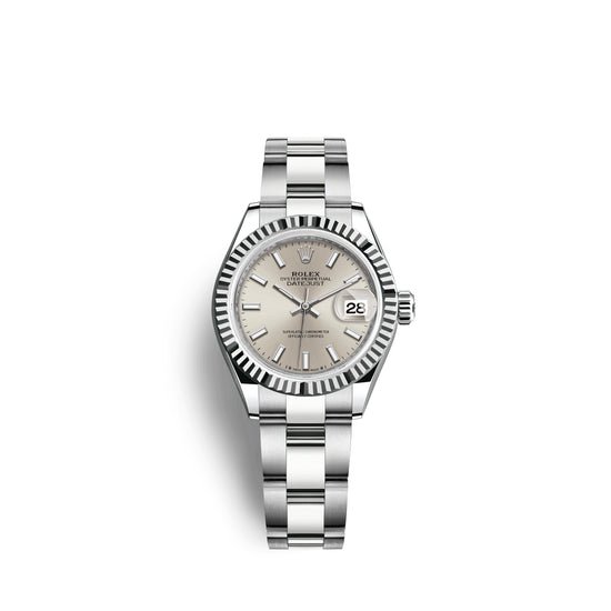 Rolex Replica Watch Lady-Datejust 28, Oystersteel and 18k White Gold, 279174-0006