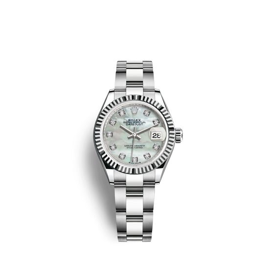 Rolex Replica Watch Lady-Datejust 28, Oystersteel and 18k White Gold, 279174-0010