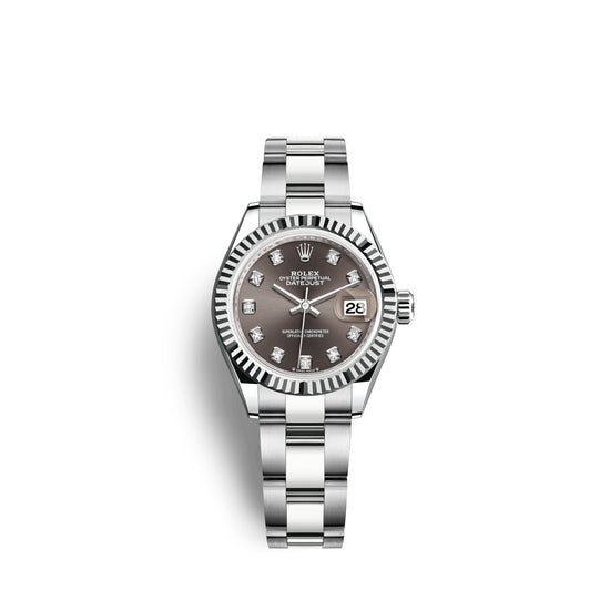 Rolex Replica Watch Lady-Datejust 28, Oystersteel and 18k White Gold, 279174-0016