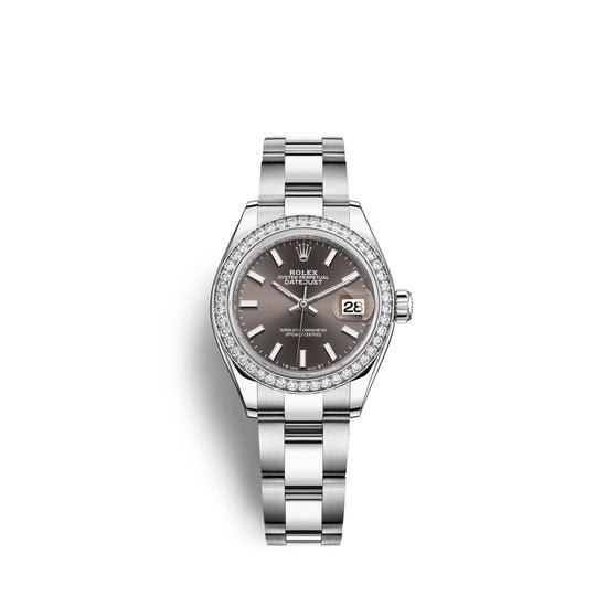 Rolex Replica Watch Lady-Datejust 28, Oystersteel and 18k White Gold, 279384RBR-0014