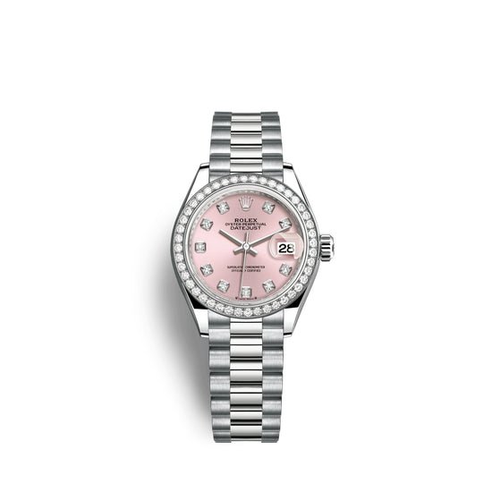 Rolex Replica Watch Lady-Datejust 28mm, 18k White Gold, 279139rbr-0005