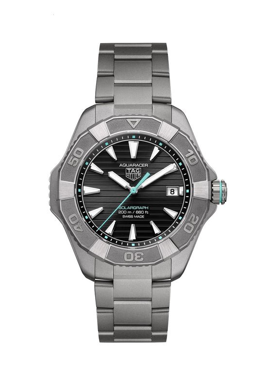 TAG Heuer Aquaracer Professional 200 Solargraph, Solar Quartz, Titanium, 40mm, WBP1184.BF0008