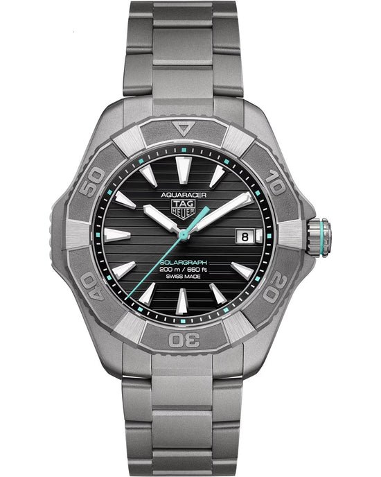 TAG Heuer Aquaracer Professional 200 Solargraph, Solar Quartz, Titanium, 40mm, WBP1184.BF0008