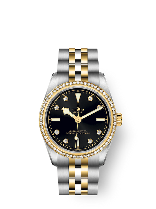 Tudor Replica Watch Black Bay 31 S &G, 316L Stainless Steel, 18k Yellow Gold and Diamonds, M79613-0005