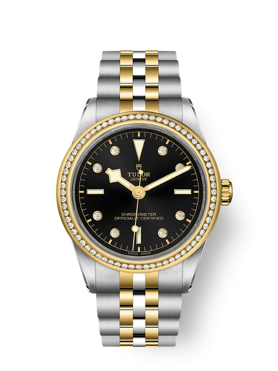 Tudor Replica Watch Black Bay 39 S &G, 316L Stainless Steel, 18k Yellow Gold and Diamonds, M79673-0005