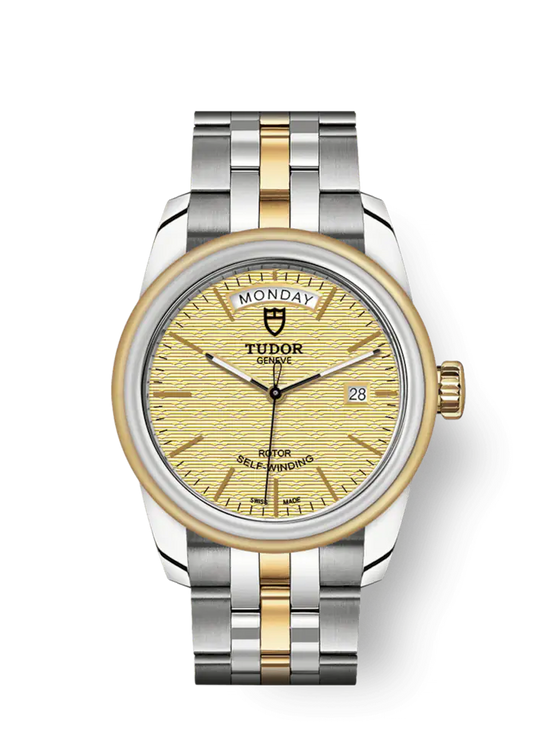 Tudor Replica Watch Glamour Date+Day, Stainless Steel and 18k Yellow Gold, 39mm, M56003-0003