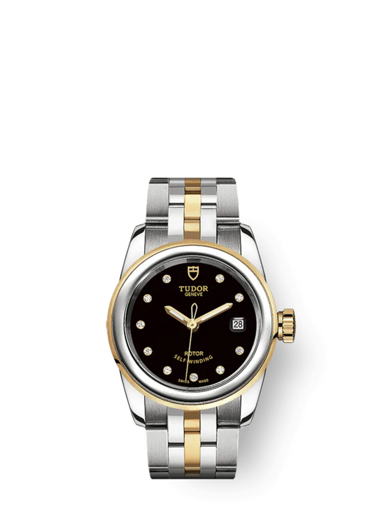 Tudor Replica Watch Glamour Date, Stainless Steel and 18k Yellow Gold with Diamond-set, 26mm, M51003-0007