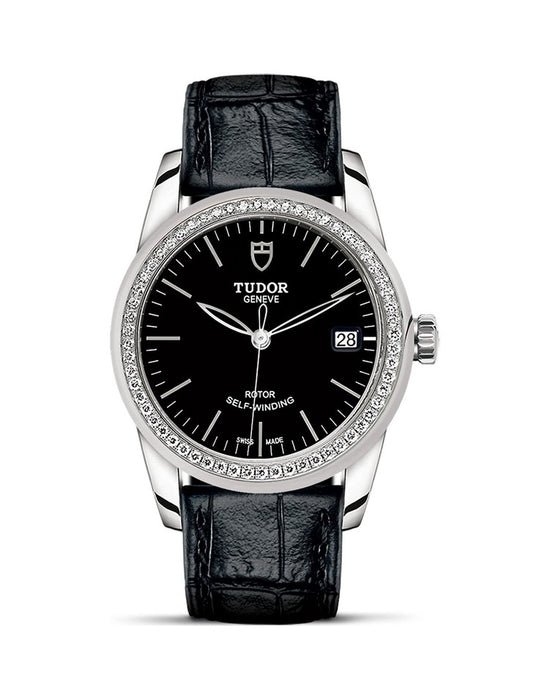 Tudor Replica Watch Glamour Date, Stainless Steel and Diamond-set bezel, 36mm, M55020-0052