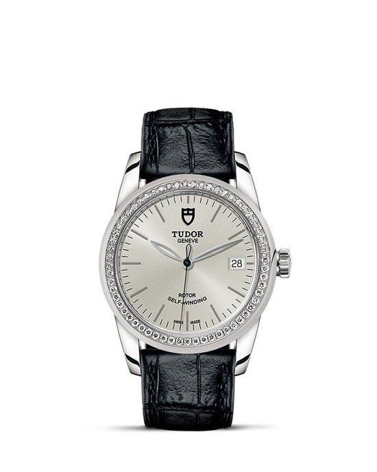 Tudor Replica Watch Glamour Date, Stainless Steel and Diamond-set bezel, 36mm, M55020-0057