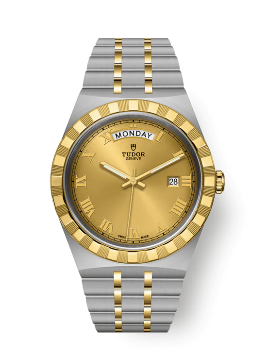 Tudor Replica Watch Royal, Stainless Steel and 18k Yellow Gold, 41mm, M28603-0004