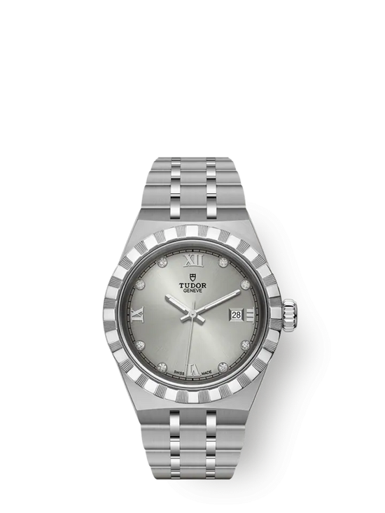 Tudor Replica Watch Royal, Stainless Steel and Diamond-set, 28mm, M28300-0002